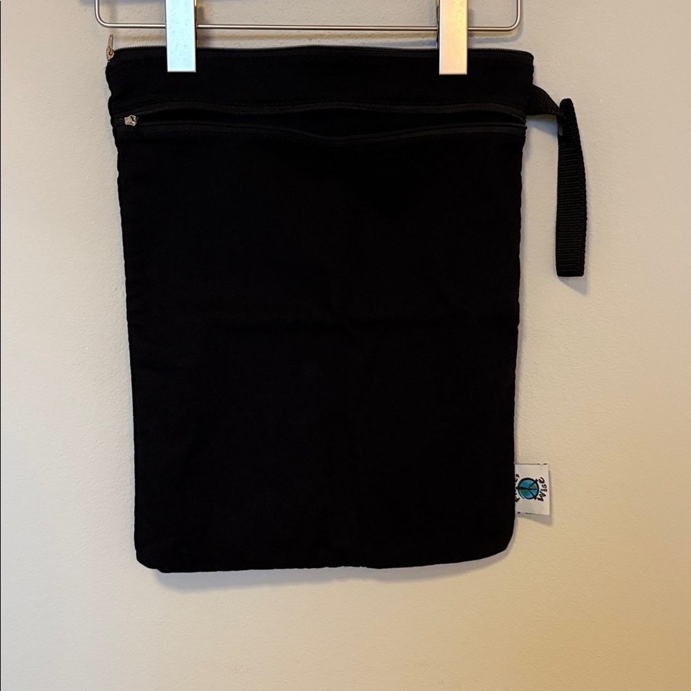 Planetwise Zipper Travel Wet Bag Pouch, Black